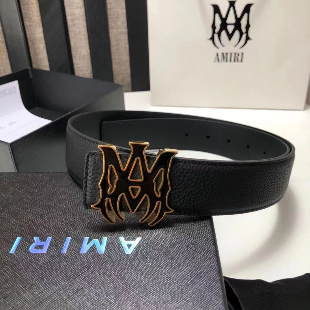 Amiri men's black belt with MA logo gold and metal buckle | eBay Amiri men's black belt with MA logo gold and metal buckle | eBay