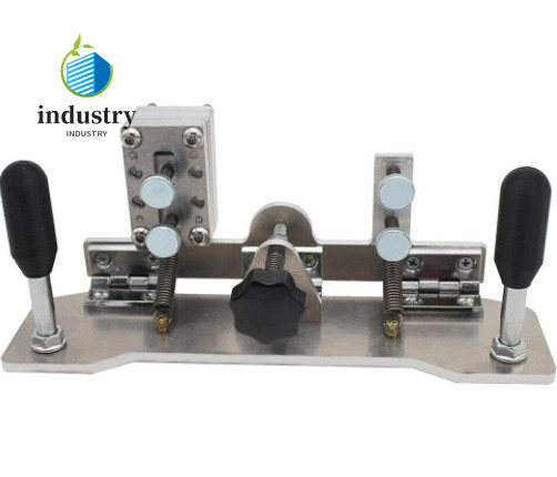 Belt grinder knife sharpener jig with locator for precision sharpening-image