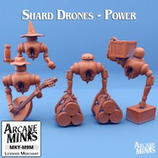 D&D Miniature Shard Power Drones Porter Mage Bard Robot Dungeons and Dragons