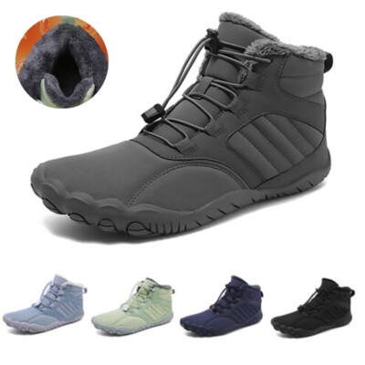 Winterstiefel Barfußschuhe Gefüttert Herren Damen Winterschuhe