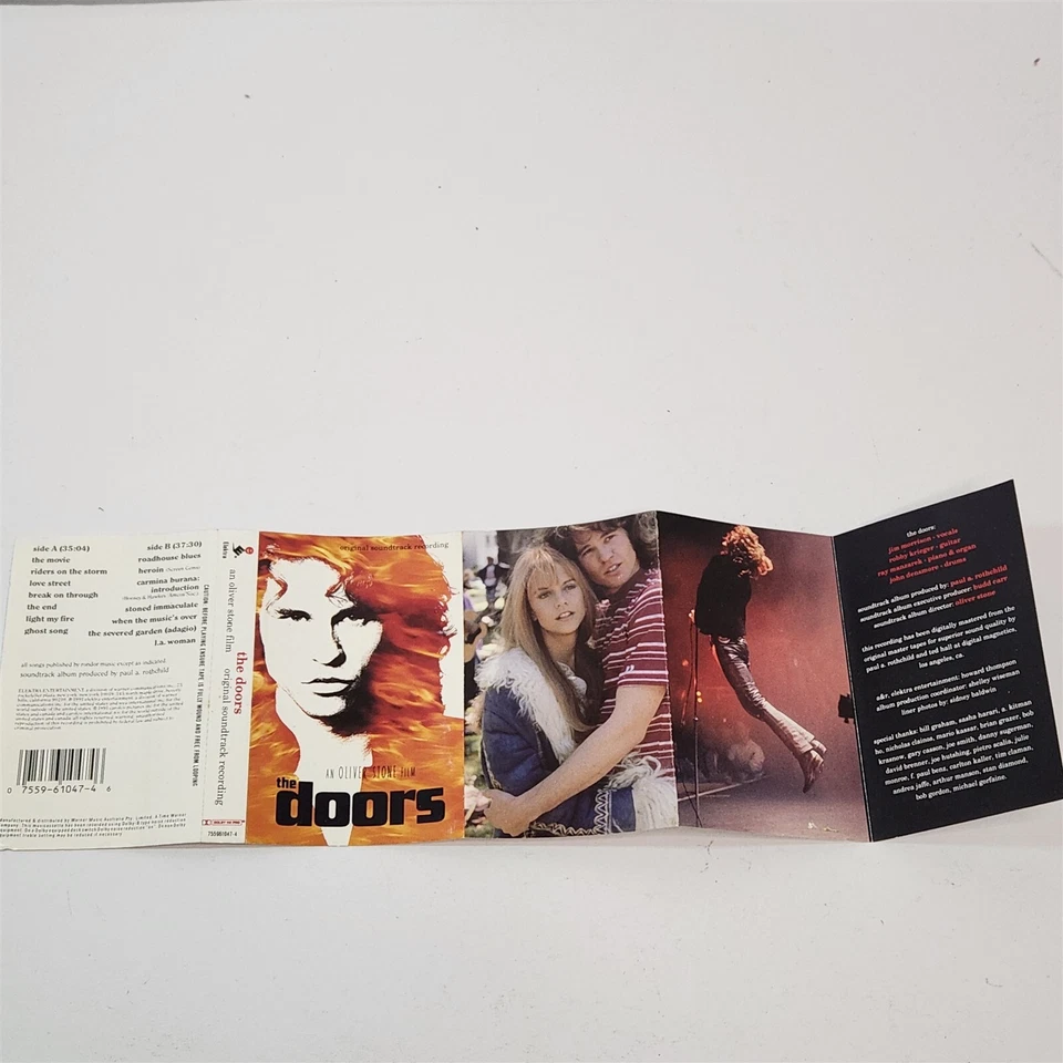 The Doors Soundtrack Cassette Tape Elektra Records 755961047-4 - Image 4 of 4