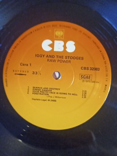 Iggy And The Stooges – Raw Power LP Album VG+/VG+ - Picture 3 of 3
