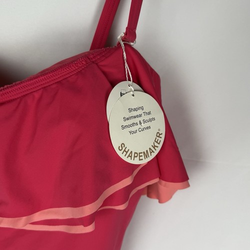 Contours by Coco Reef Swimsuit Shapemaker Padded Pink 14/38D NWT - Picture 2 of 11