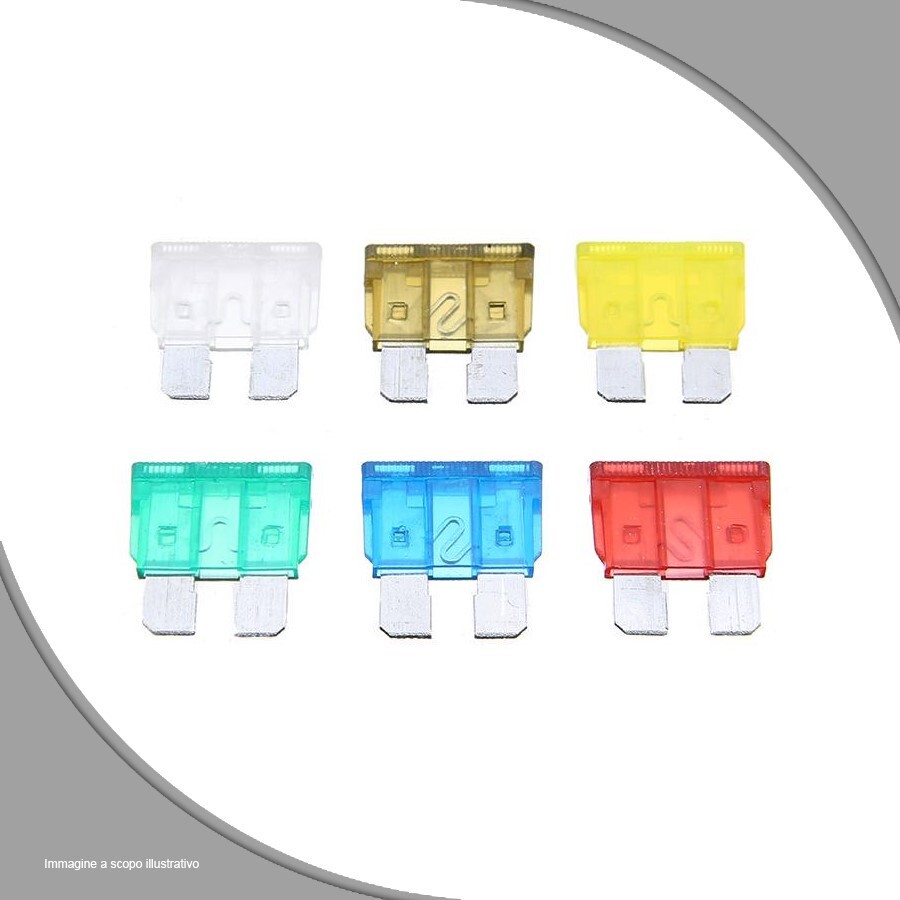 Kit Fusibili Auto Fusibili Camper Gebildet 10 Pezzi Fusibili Per Auto Quadrati 20A Fusibile Per Auto Mini Fusibili Auto - Foto 5