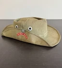 Vintage Military Cowboy Style Hat Vietnam Silk Tab Patch Bush Cap Tan Green Army