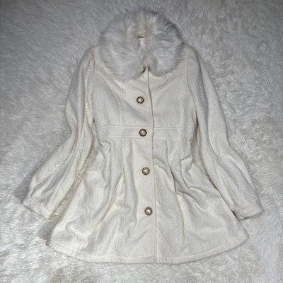 LIZ LISA Coat Princess Gal Ribbon Heisei Y2K White