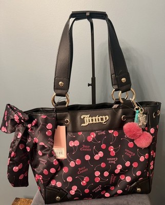 Juicy Couture Daydreamer Sweet Cherry Tote with Charm and bow NWT