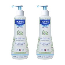 Mustela Baby Cleansing Water No-Rinse Micellar Water 10.14 fl oz 2-Pack
