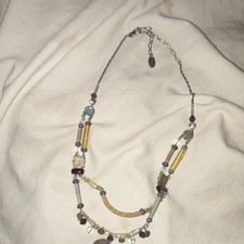 Ayala Bar  Signed Multicolor Glass Beaded Lin...