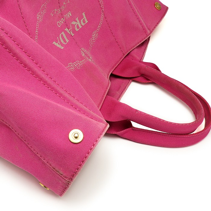 Prada Canapa Denim Tote Bag BN1877 Pink PRADA from japan thumbnail 8