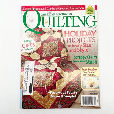 American Patchwork Quilting Magazine Dec 2009 Issue 101 Holiday Gifts Scrappy