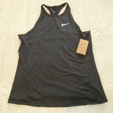 NIKE DRI-FIT ALLOVER MESH TRAINING TANK TOP Size LARGE "Black" DH4901-010 NWT