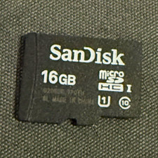 SanDisk 16GB MicroSDHC Memory Card Class 10