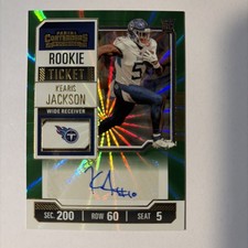 2023 Contenders - Rookie Kearis Jackson #160 Opening Kickoff Ticket (AU, RC)