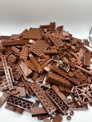 Lego Bulk Reddish Brown 1lbs Bricks, Plates, Tiles Lot