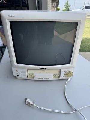 Sony Trinitron KV-13VM21 CRT TV Vintage Retro Gaming TV/VCR Combo Player