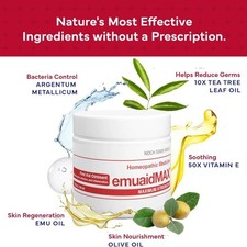 First Aid Ointment EMUAID Max 2 Ounces 1-4PCS Strength Skin Treatment New