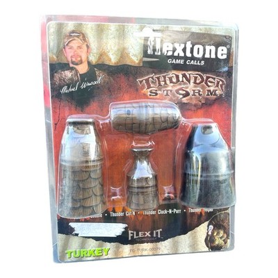 Turkey Call Lot Flextone Thunder Storm Set Of 4 Game Calls NIP