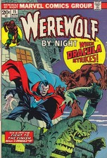 Werewolf by Night #15 1974 Werewolf vs Dracula! Mike Ploog, Marv Wolfman FVF 7.0
