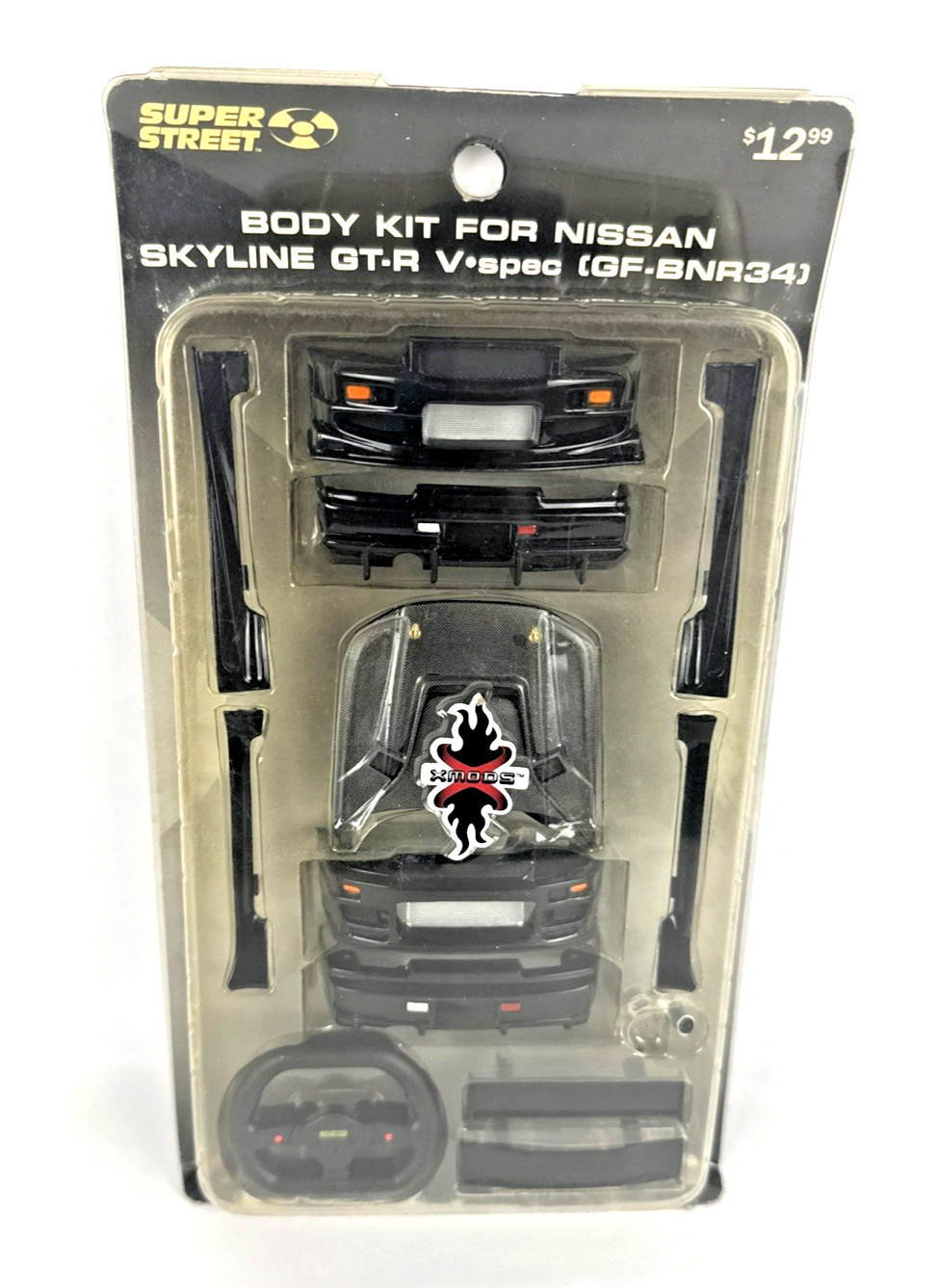 NEW SEALED XMODS G1 Nissan Skyline GT-R R34 Black Body Kit S