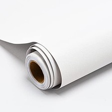 Papier Adhesif pour Meuble Blanc 90 × 500 cm Papier Peint Adhesif Autocollant...