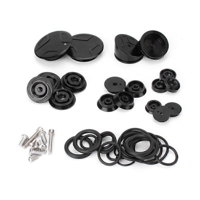 Rahmen Loch Kappen abdecken Decor für BMW R1200GS LC/ADV 2014-2015 Schwarz Motor