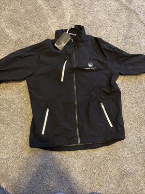 Zero Restriction Golf Power Torque Full Zip Jacket Black/Silver Size Medium