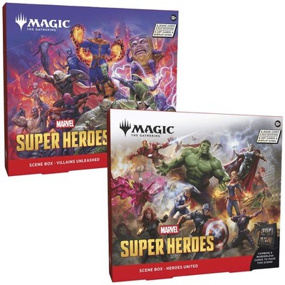 Magic the Gathering: Marvel Super Heroes Scene Box (Set of 2)