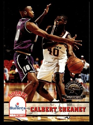 1993 Hoops Calbert Cheaney #416 Washington Bullets