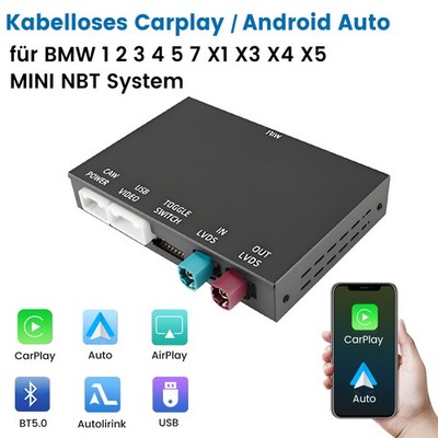 Wireless CarPlay Android Auto Box für BMW BMW 1 2 3 4 5 6 7 X3 X4 X5 X6 MINI NBT