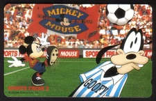 Disney Sports Freak 2: Mickey Mouse Kicking Soccer Ball #177795 MINT Phone Card