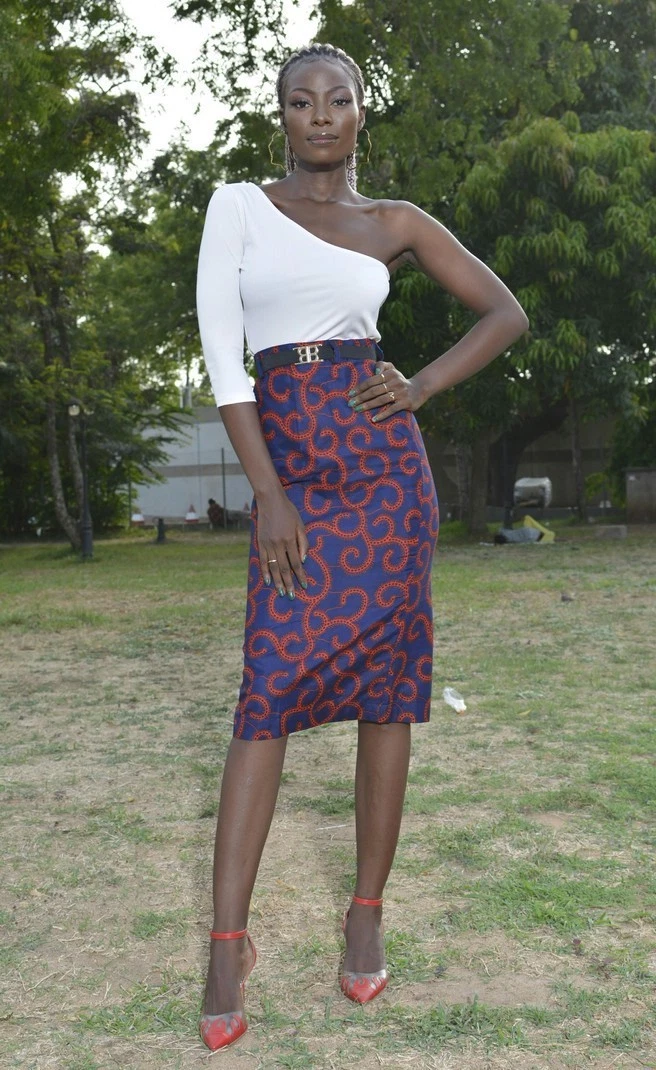 Jupe Africaine Plissée Taille S - Imprimé Vert Multicolore - Neuf Sans étiquette - Style Ethnique