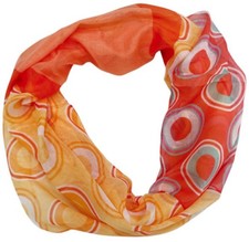 Loopschal Damen 20% Seide oder Baumwolle Halstuch Rundschal Schlauchschal 327-31