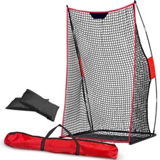 Football Throwing Net 7x4FT Foldable Quarterback Target Toss Training Game fo...