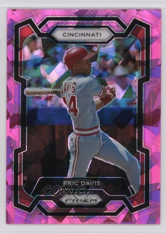 2024 Panini Prizm Pink Ice Prizm Eric Davis #128 1u64