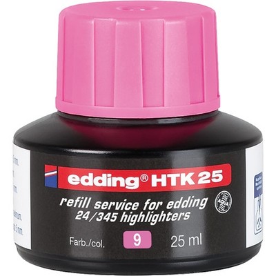 Textmarker Nachfülltinte edding HTK 25 pink 25ml Kapillarsystem e-345 e-24