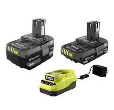 RYOBI ONE 18V Starter Kit 2.0Ah 4.0Ah Batteries Charger