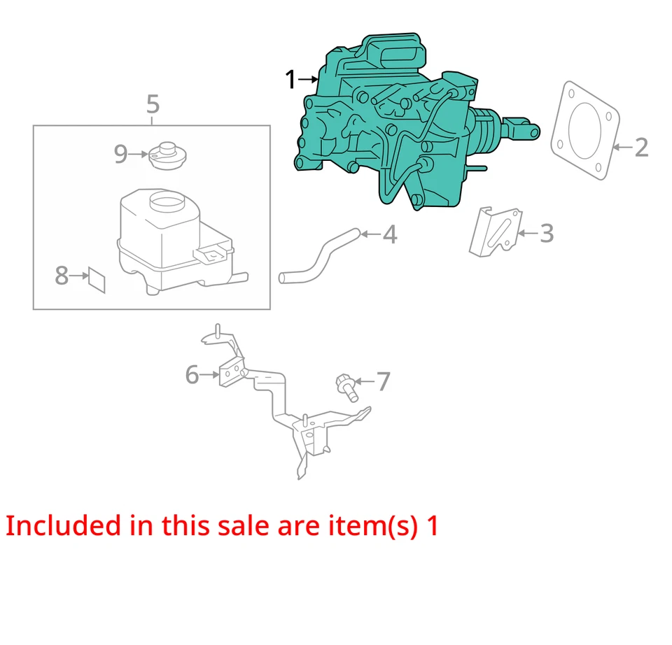 Toyota Prius 2015 cilindro maestro de frenos OEM 172 k millas - LKQ410620065 Foto 4 de 4