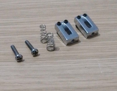 Squier Bridge Sättel x2 chinesische Kugel, mit Feder & Schrauben (75bsx2fs meine Ref)