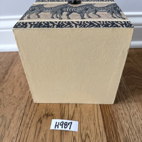 Zebra Safari aufklappbare Foto Aufbewahrung Andenken Box - Bild 7 von 13