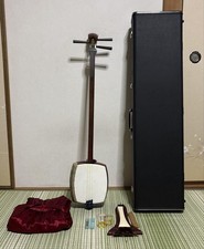 Shamisen Japanese Traditional Musical Instrument with Hard Case