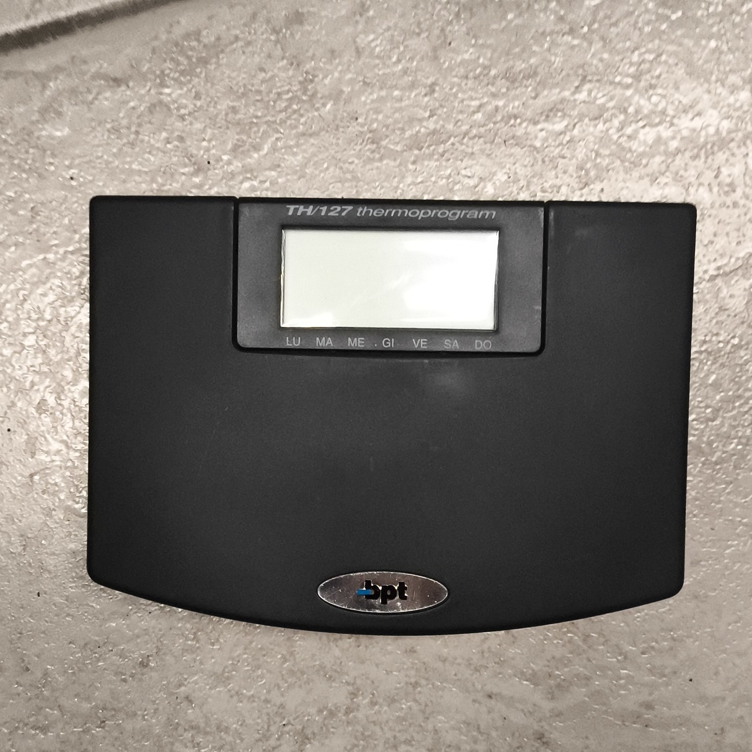 BPT TH/127 Thermoprogram cronotermostato programmabile nero display digitale