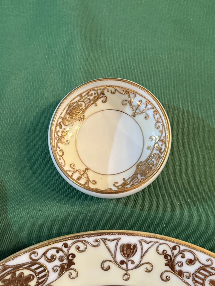 Bola de Navidad Noritake de colección China - Juego de tazón y plato de 6 piezas - Imagen 3 de 4