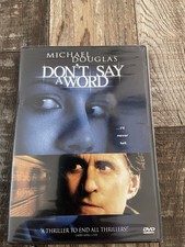 Don't Say a Word DVD 2001 Michael Douglas New sealed