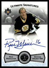 2022-23 Upper Deck Ultimate Collection Signatures Rick Middleton Auto #US-RM
