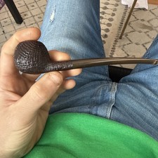 Vintage Dunhill Estate Tobacco Pipe Shell Briar Dark Sandblasted