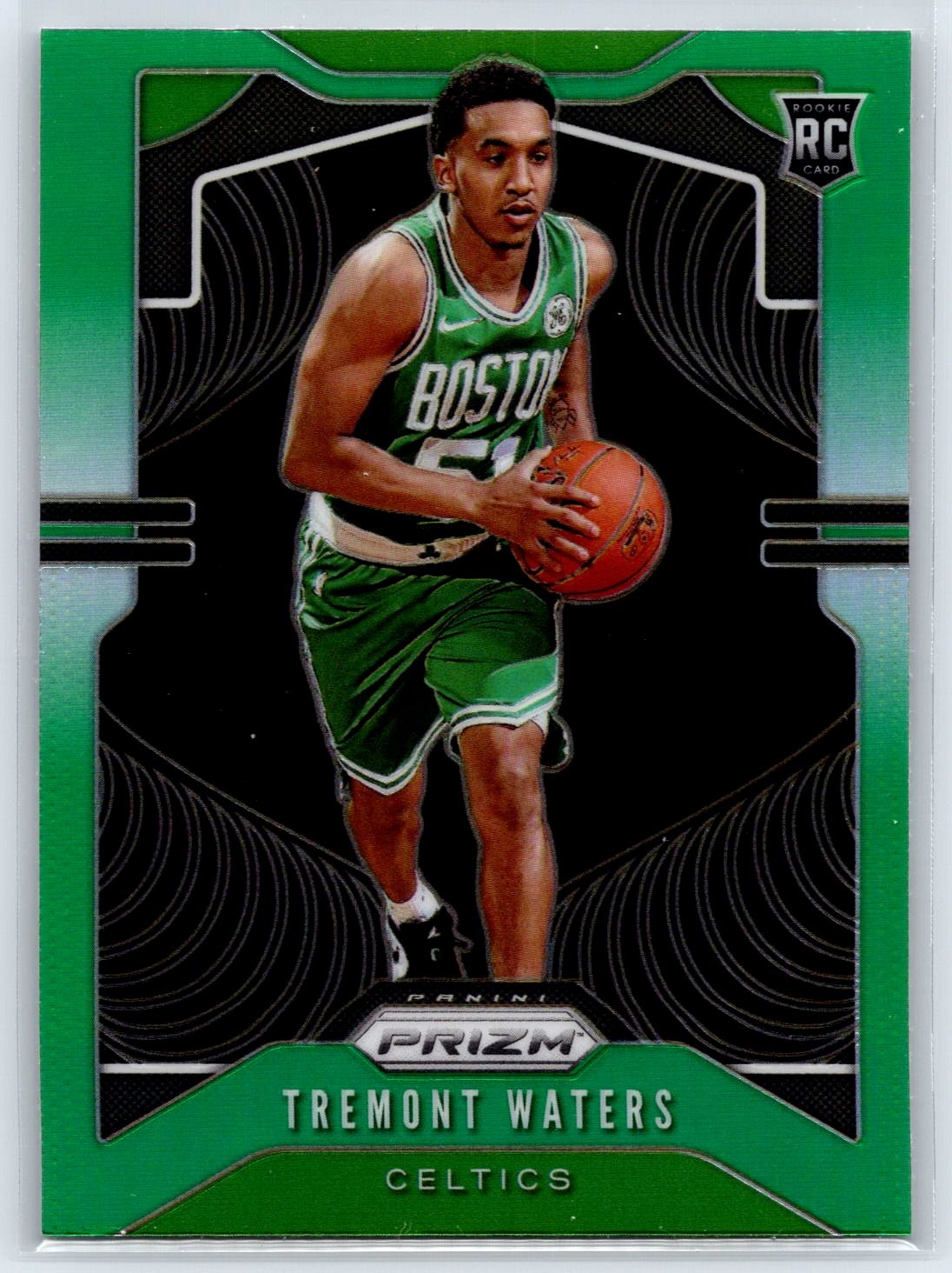 2019-20 Panini Prizm Tremont Waters Rookie Green Prizm Boston Celtics RC #286
