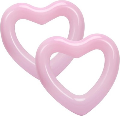 HeySplash (2 Stück) Aufblasbar Schwimmring, Schwimmbecken Float Liegestühle rosa