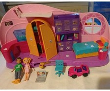 POLLY POCKET Haus Spielhaus incl. 2  Puppen 4...