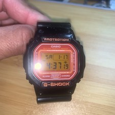 Casio G-SHOCK DW-5600CS Crazy Colors Orange  Black Digital Watch Rare